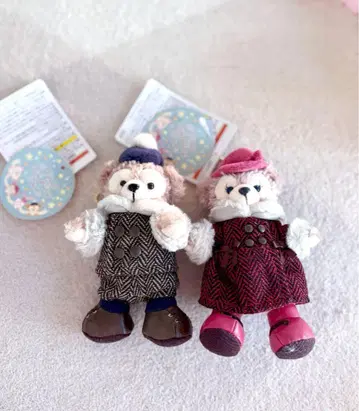 [택 포함 새상품] 더피 인형 배지 윈터 트윙클링 타운