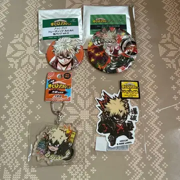 히로아카 바쿠고 카츠키 캔뱃지 B SIDE LABEL 스티커 캔 거울 등