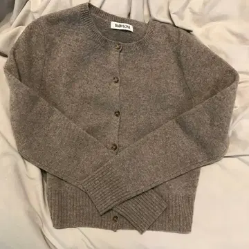 BABYLONE 바빌론 울 크루넥 숏 가디건