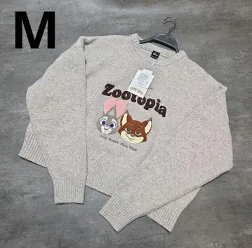 미사용 새상품 주토피아2 스웨터 짙은 주황 M