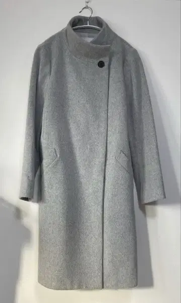 *UNTITLED* 그레이 롱 코트 사이즈 3 캐시미어 혼방 스탠드 카라