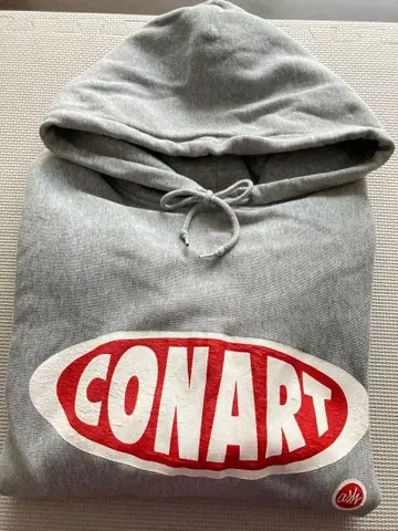 CONART 그레이 후드티 XXL