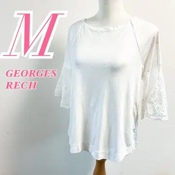 GEORGES RECH 화이트 티셔츠 M 심플 풀오버