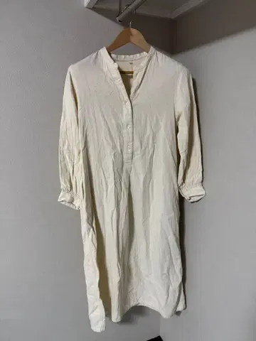 무인양품 아이보리 셔츠 원피스 M 사이즈
