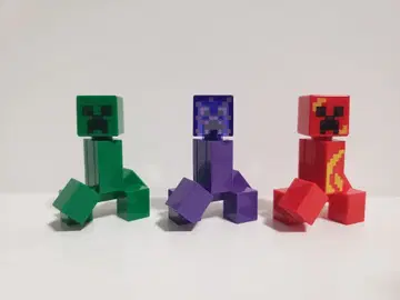 레고 마인크래프트 밤 크리퍼 인챈트 폭발 크리퍼 빨간색 보라색 정품