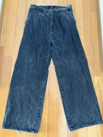 CALLNE 다크 그레이 데님 팬츠