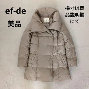 에프데 다운&페더 숄카라 다운 코트 모카 베이지 새상품급