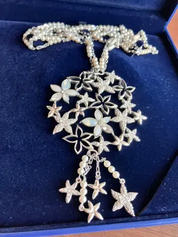 SWAROVSKI 스와로브스키 목걸이 플라워 꽃다발