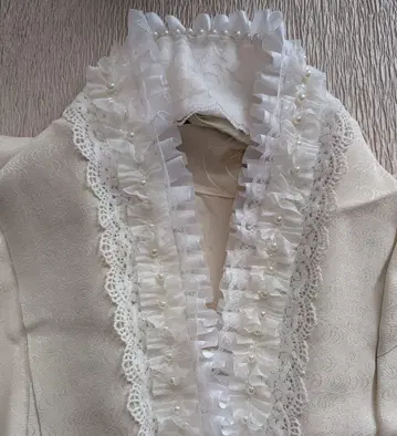 4way 레이스, 프릴, 펄의 겹침 옷깃, 장식 옷깃, 다테 옷깃