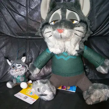 주토피아2 코텟토 펫탄 마스코트 L 봉제 인형 파우버트 2개