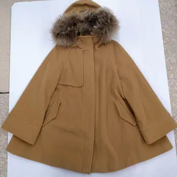 새상품급 [ UNTITLED ] 울 코트 A라인 코트 퍼 포함 1사이즈