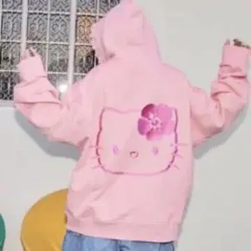 RE. 나카 리이사 R.E. 도트 헬로키티 프릴 집업 후드티