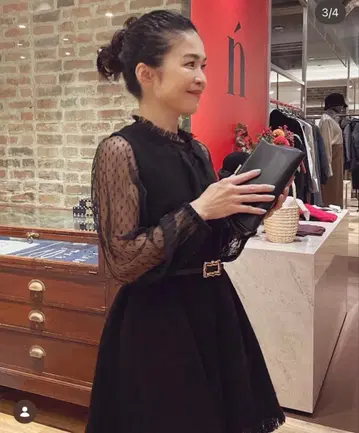 IENA 츠지 나오코 콜라보 트위드 원피스 블라우스 벨트 세트