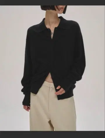 TODAYFUL 라쿤 니트 가디건 블랙