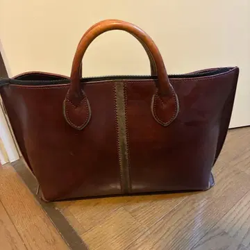 브라운 가죽 비즈니스 백