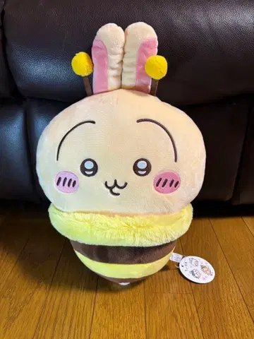 택 포함 새상품 치이카와 (먼작귀) 토끼 봉제 인형 꿀벌 약 30cm