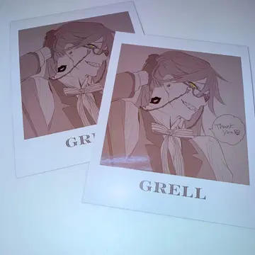 흑집사전 BLACK LABEL 사진풍 카드 그렐 2장