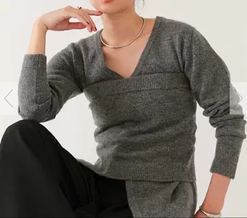 니트 가디건 뷔스티에 세트 그레이