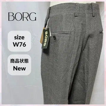 [ 새상품 ] BORG 슬랙스 그레이 빅 체크 L 사이즈