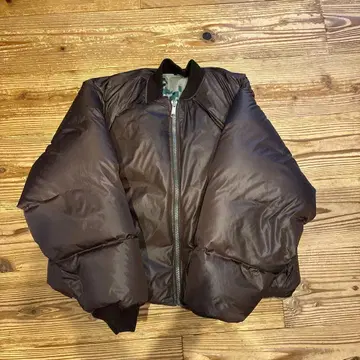 다운 자켓 블랙 카모플라쥬