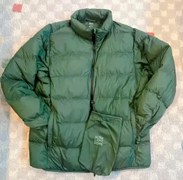 UNIQLO 울트라 라이트 다운 자켓 3D 컷 그린 XL