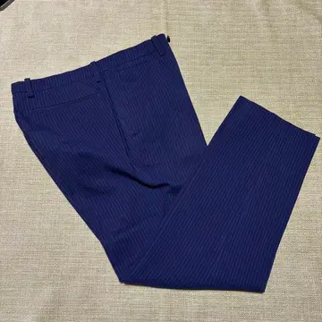 슈트 셀렉트 네이비 스트라이프 슬랙스 COOLMAX