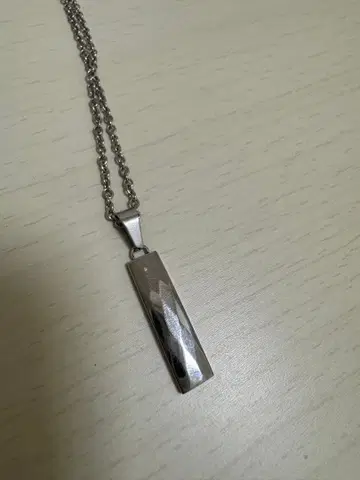 실버 목걸이 Drops s.steel