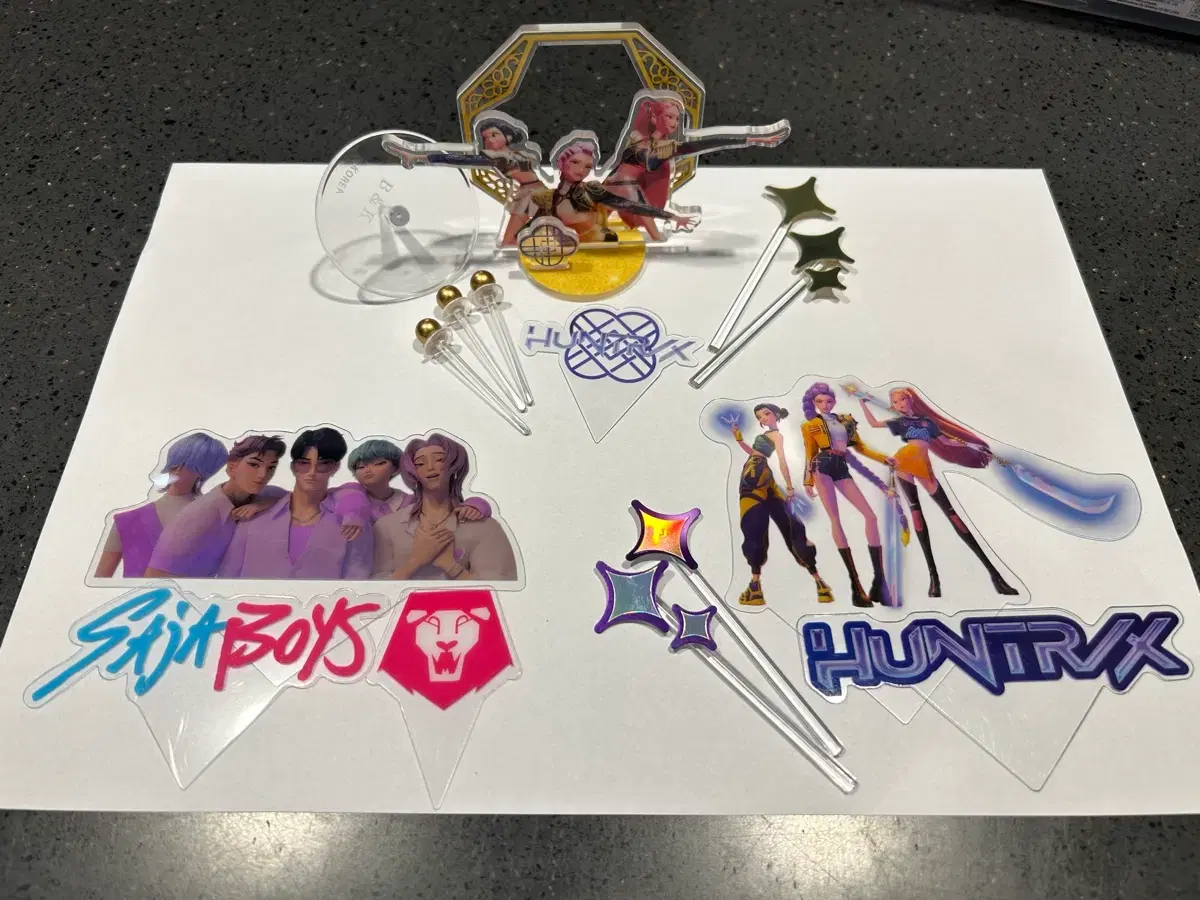 Kpop Demon Hunters [K Demon] Paris Baguette Collaboration Cake Deco Pick 3 Types