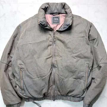 [빅 사이즈 XL] ZARA 충전솜 데님 봄버 자켓 두툼함