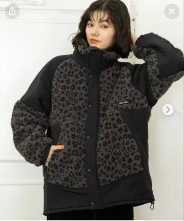 niko and - 레오파드 무늬 플리스 자켓