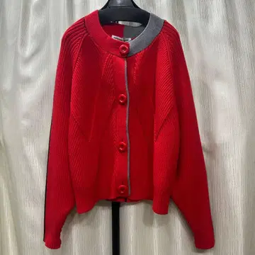 [ MARECHAL TERRE ] 크루넥 컬러 가디건 / 2 / 레드