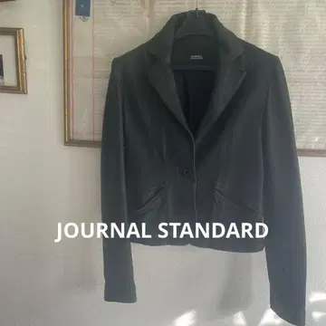 JOURNAL STANDARD 블랙 가죽 숏 자켓