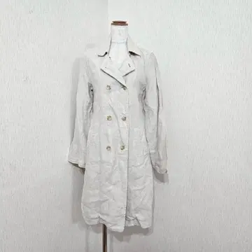 MUJI 무인양품 트렌치코트 린넨 100% ( L ) 베이지 내추럴