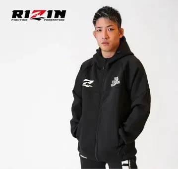 컨디션 최상 RIZIN 라이진 FIGHTING 테크 후드티 블랙