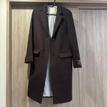 Port Phillip 다크 브라운 체스터 코트