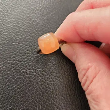 오렌지 컬러 문스톤 반지