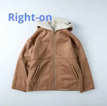 Right-on 페이크 무스탕 자켓