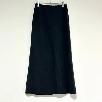 n0803 [루니] 롱 스커트 블랙 스트레치