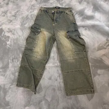 크로노이즘 WIDE CARGO DINIM 와이드 카고 데님