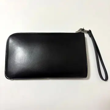 미사용 새상품 MURA 소가죽 클러치백 코도반 스플릿 레더 블랙