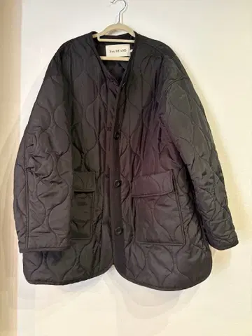 Ray BEAMS 블랙 퀼팅 자켓 사이즈 0