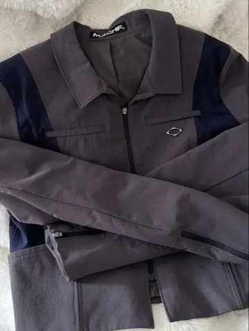 MSCHF 그레이 지퍼 자켓