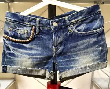 HYSTERIC GLAMOUR 스터드 데님 숏팬츠 M