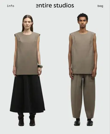 STRUCTURED TANK CAMEL 엔타이어 스튜디오 튜닉