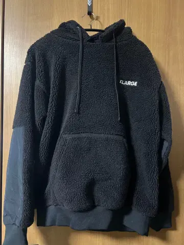 XLARGE 플리스 후디 L 사이즈 블랙