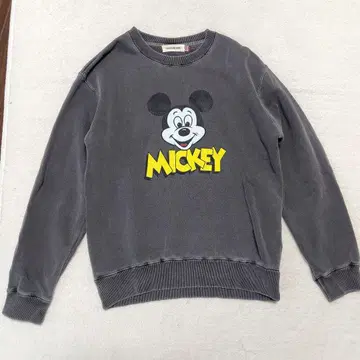 새상품급 GOOD ROCK SPEED 미키마우스 맨투맨 그레이