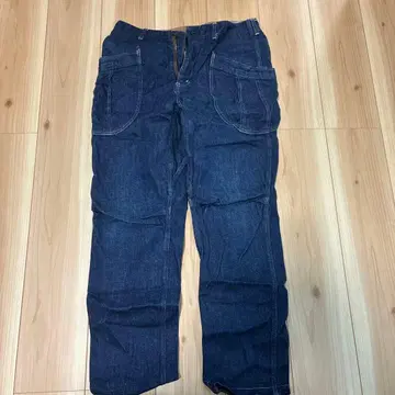 AVONTADE 다크 블루 카고 팬츠