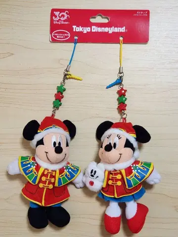 디즈니랜드 크리스마스 30주년 스트랩 세트