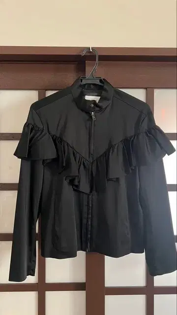 레이빔즈 Ray BEAMS 스탠드 카라 프릴 블루종 여성용