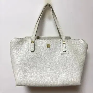 즉시 구매 OK efffy 에피 화이트 가죽 핸드백